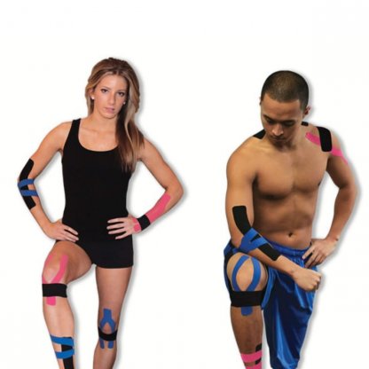 Kinesiology Tape on Man and Woman